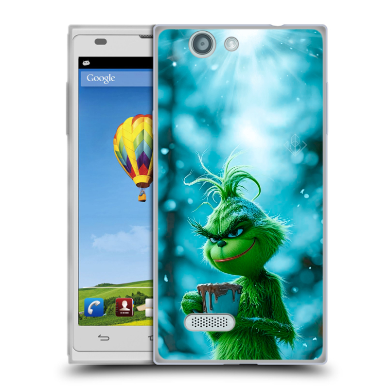 Пластиковый чехол на ZTE Blade L2 с принтом Новый год гринч Пластиковый чехол на ZTE Blade L2 с принтом Новый год гринч