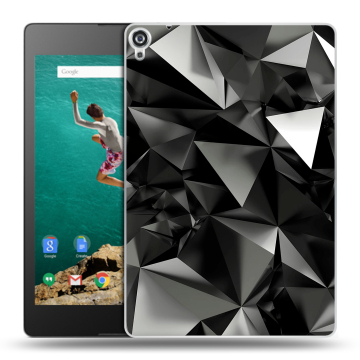 Пластиковый чехол на планшета Google Nexus 9 с принтом Черные кристаллы