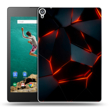 Пластиковый чехол на планшета Google Nexus 9 с принтом Яркие абстракции