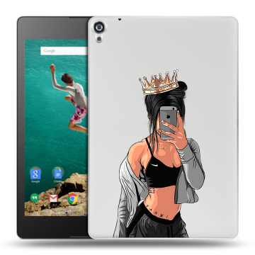 Пластиковый чехол на планшета Google Nexus 9 с принтом Женские принты