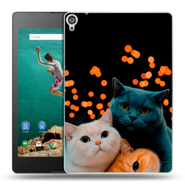 Пластиковый чехол на планшета Google Nexus 9 с принтом Кошки