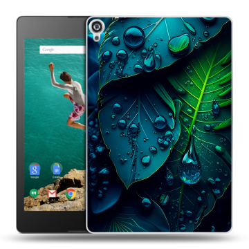 Пластиковый чехол на планшета Google Nexus 9 с принтом Листья
