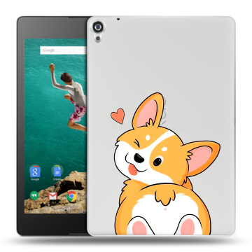 Пластиковый чехол на Google Nexus 9 с принтом Корги Пластиковый чехол на Google Nexus 9 с принтом Корги