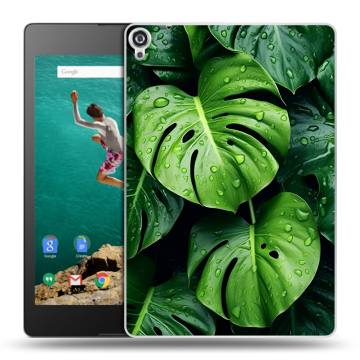 Пластиковый чехол на Google Nexus 9 с принтом Листья