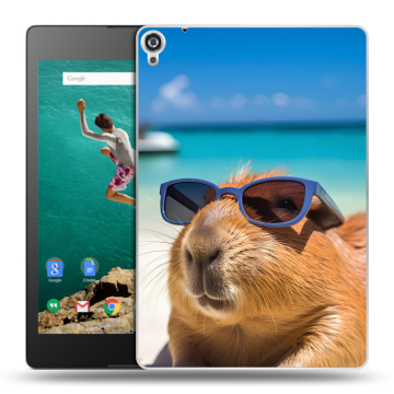 Пластиковый чехол на Google Nexus 9 с принтом Капибара Пластиковый чехол на Google Nexus 9 с принтом Капибара