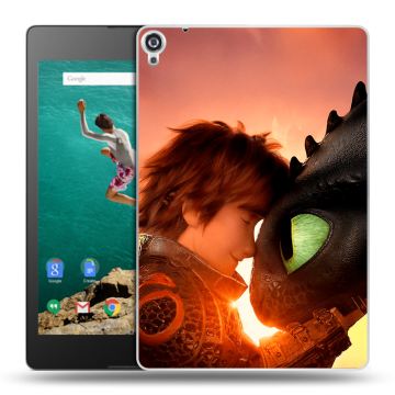 Пластиковый чехол на Google Nexus 9 с принтом Как приручить дракона