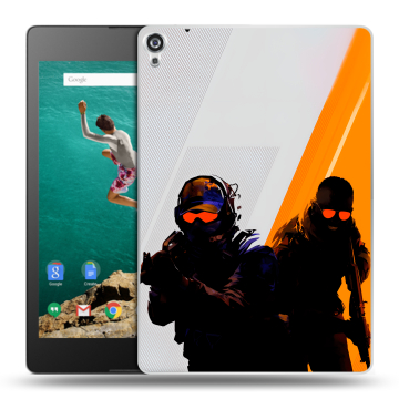 Пластиковый чехол на Google Nexus 9 с принтом Контер страйк Counter strike