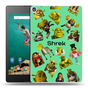 Пластиковый чехол на Google Nexus 9 с принтом Шрек Shrek