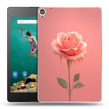Пластиковый чехол на Google Nexus 9 с принтом Розовая роза