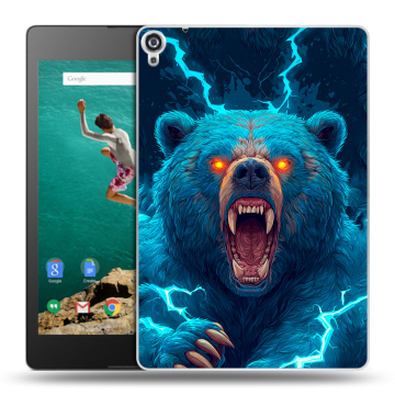 Пластиковый чехол на Google Nexus 9 с принтом Медведь