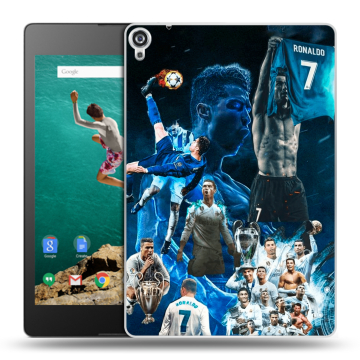 Пластиковый чехол на Google Nexus 9 с принтом Реал Роналдо Пластиковый чехол на Google Nexus 9 с принтом Реал Роналдо
