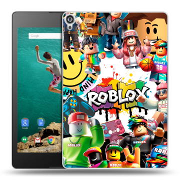 Пластиковый чехол на Google Nexus 9 с принтом Roblox Роблокс Пластиковый чехол на Google Nexus 9 с принтом Roblox Роблокс
