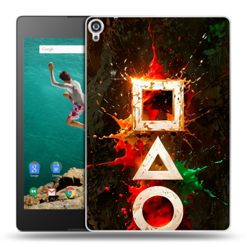 Пластиковый чехол на Google Nexus 9 с принтом Squid Game Игра кальмара