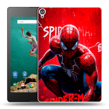 Пластиковый чехол на Google Nexus 9 с принтом Spiderman Человек паук Пластиковый чехол на Google Nexus 9 с принтом Spiderman Человек паук