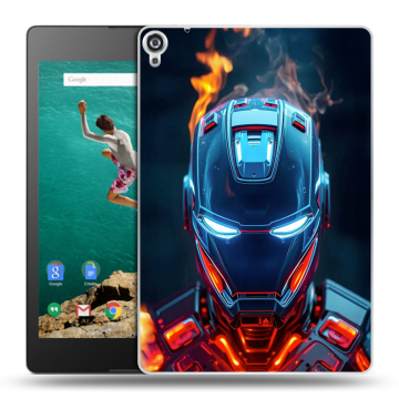 Пластиковый чехол на Google Nexus 9 с принтом IronMan Железный человек
