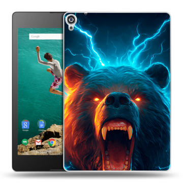 Пластиковый чехол на Google Nexus 9 с принтом Медведь