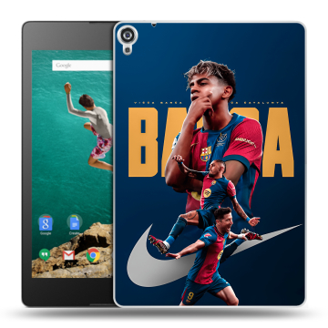 Пластиковый чехол на Google Nexus 9 с принтом Барселона Barca Yamal 