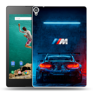 Пластиковый чехол на Google Nexus 9 с принтом BMW БМВ
