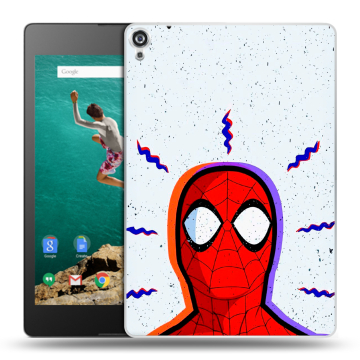 Пластиковый чехол на Google Nexus 9 с принтом Spiderman Человек паук