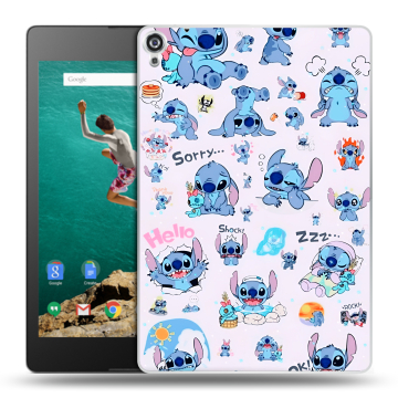 Пластиковый чехол на Google Nexus 9 с принтом Лило и Стич Пластиковый чехол на Google Nexus 9 с принтом Лило и Стич