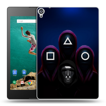 Пластиковый чехол на Google Nexus 9 с принтом Игра Кальмара