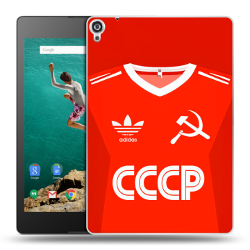 Пластиковый чехол на Google Nexus 9 с принтом Флаг Герб СССР