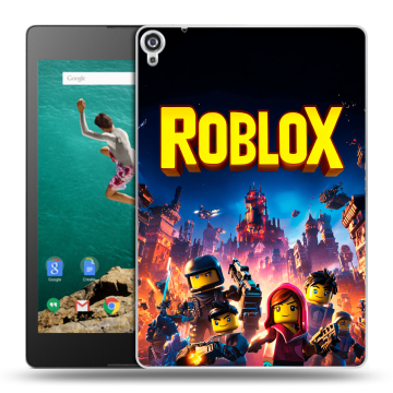 Пластиковый чехол на Google Nexus 9 с принтом Roblox Роблокс