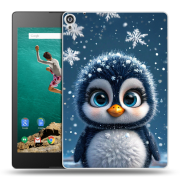 Пластиковый чехол на Google Nexus 9 с принтом Новый год