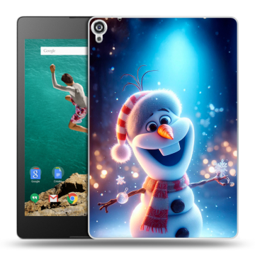 Пластиковый чехол на Google Nexus 9 с принтом Новый год