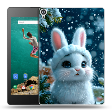 Пластиковый чехол на Google Nexus 9 с принтом Новый год