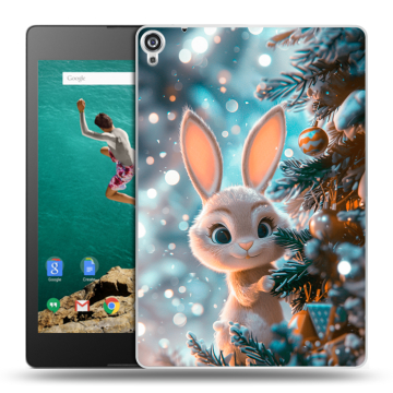 Пластиковый чехол на Google Nexus 9 с принтом Новый год