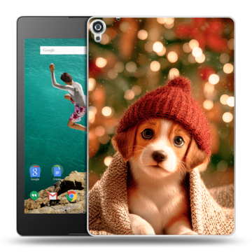 Пластиковый чехол на Google Nexus 9 с принтом Новый год