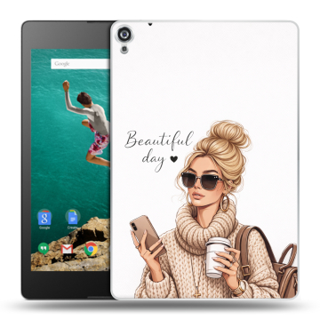 Пластиковый чехол на Google Nexus 9 с принтом женский Пластиковый чехол на Google Nexus 9 с принтом женский