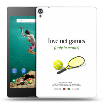 Пластиковый чехол на Google Nexus 9 с принтом для девочек