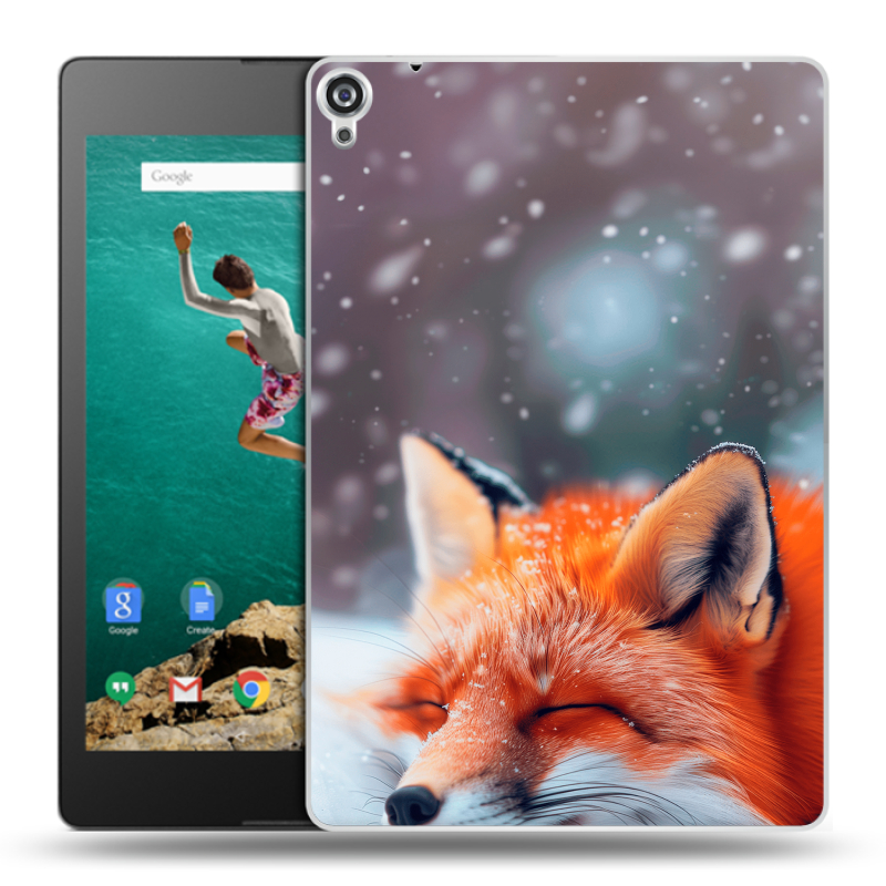 Пластиковый чехол на Google Nexus 9 с принтом лиса Пластиковый чехол на Google Nexus 9 с принтом лиса