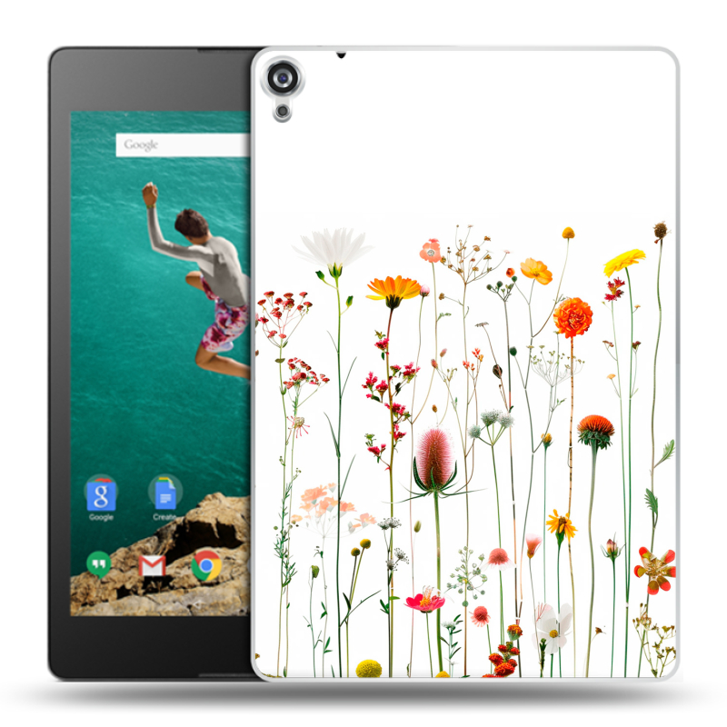 Пластиковый чехол на Google Nexus 9 с принтом цветы Пластиковый чехол на Google Nexus 9 с принтом цветы