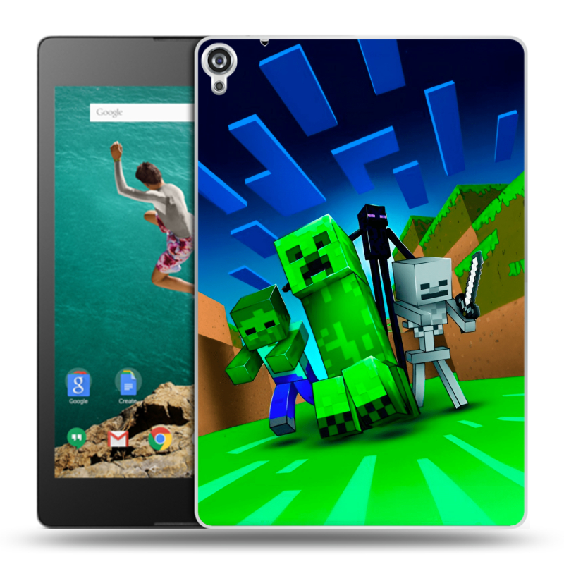Пластиковый чехол на Google Nexus 9 с принтом Майнкрафт Пластиковый чехол на Google Nexus 9 с принтом Майнкрафт