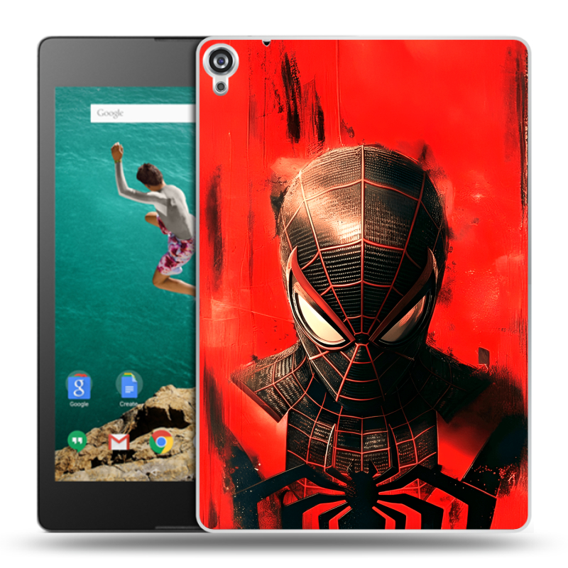 Пластиковый чехол на Google Nexus 9 с принтом человек паук spiderman Пластиковый чехол на Google Nexus 9 с принтом человек паук spiderman