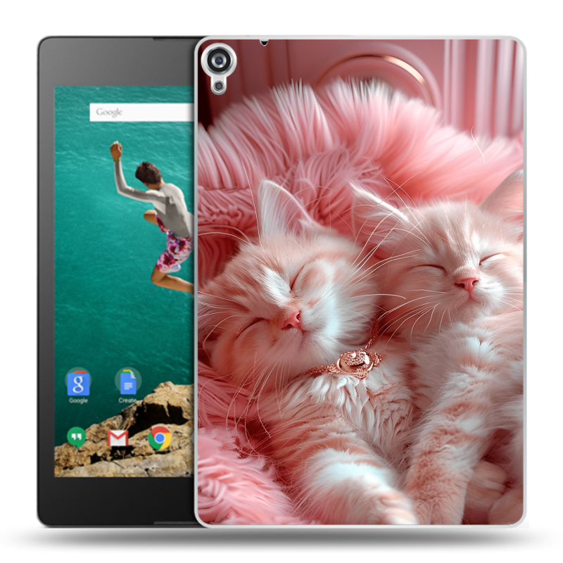 Пластиковый чехол на Google Nexus 9 с принтом котята котики Пластиковый чехол на Google Nexus 9 с принтом котята котики