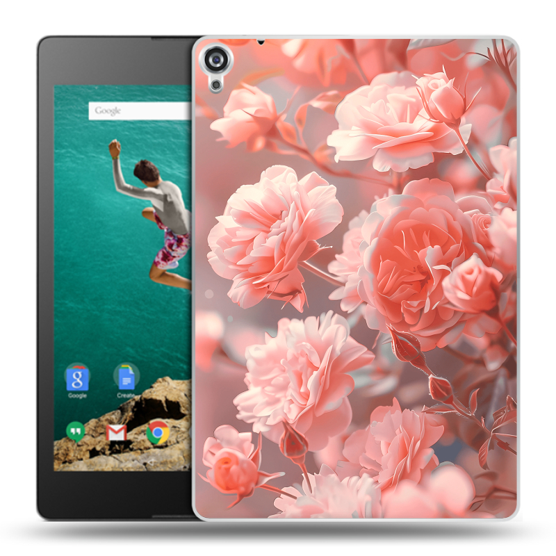 Пластиковый чехол на Google Nexus 9 с принтом Розы цветы Пластиковый чехол на Google Nexus 9 с принтом Розы цветы