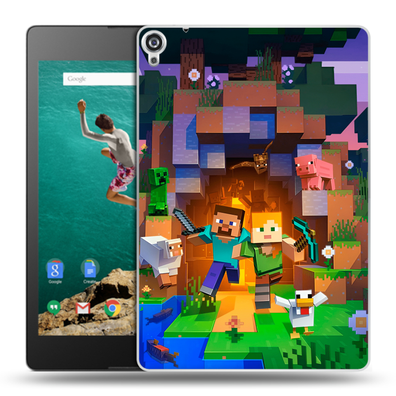 Пластиковый чехол на Google Nexus 9 с принтом Майнкрафт Minecraft Пластиковый чехол на Google Nexus 9 с принтом Майнкрафт Minecraft