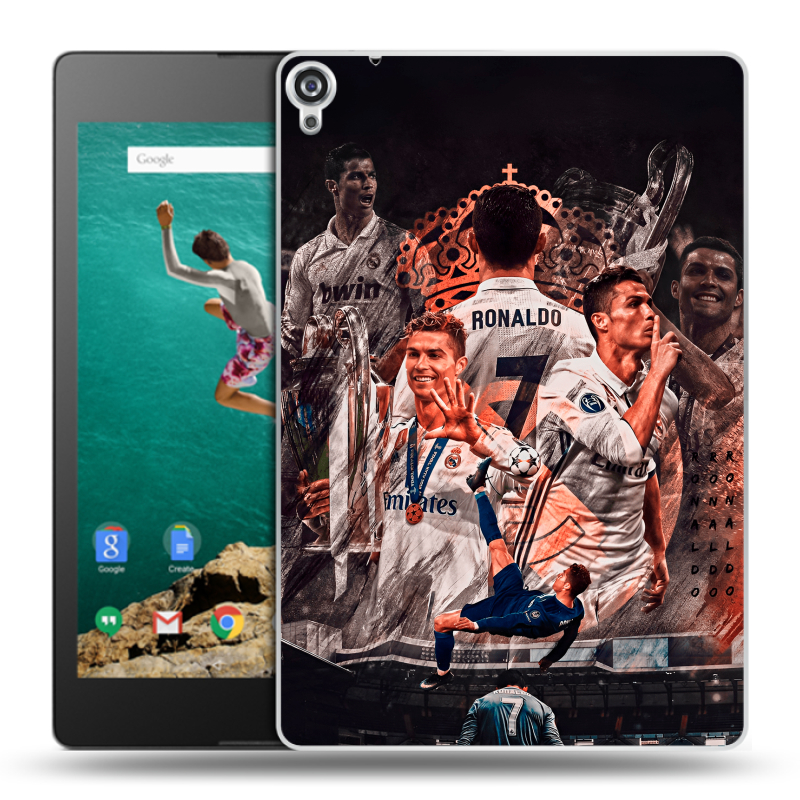 Пластиковый чехол на Google Nexus 9 с принтом Реал Роналдо Real Ronaldo Пластиковый чехол на Google Nexus 9 с принтом Реал Роналдо Real Ronaldo