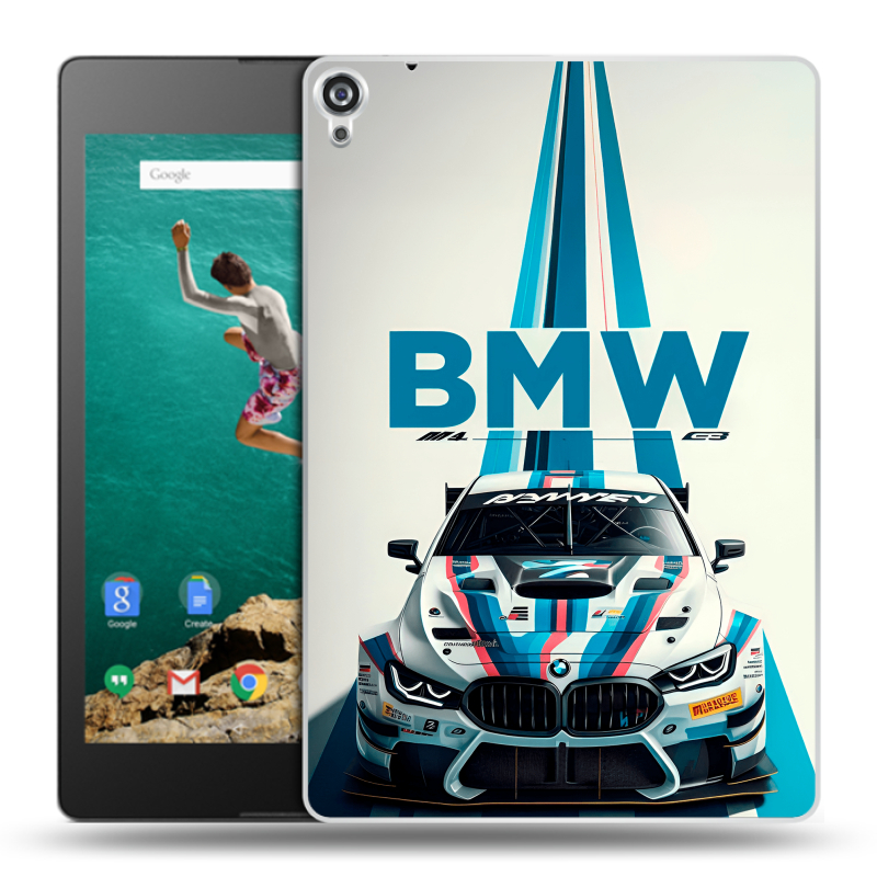 Пластиковый чехол на Google Nexus 9 с принтом БМВ BMW Пластиковый чехол на Google Nexus 9 с принтом БМВ BMW