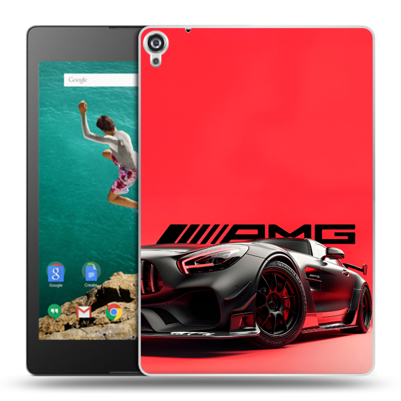 Пластиковый чехол на Google Nexus 9 с принтом Мерседес Mercedes AMG Пластиковый чехол на Google Nexus 9 с принтом Мерседес Mercedes AMG