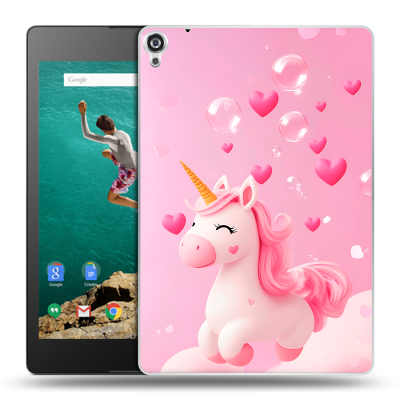 Пластиковый чехол на Google Nexus 9 с принтом Единорог Пластиковый чехол на Google Nexus 9 с принтом Единорог