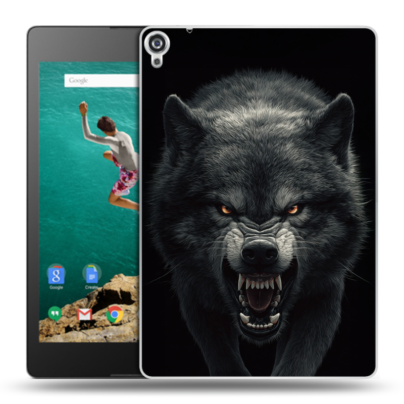Пластиковый чехол на Google Nexus 9 с принтом Волк Пластиковый чехол на Google Nexus 9 с принтом Волк