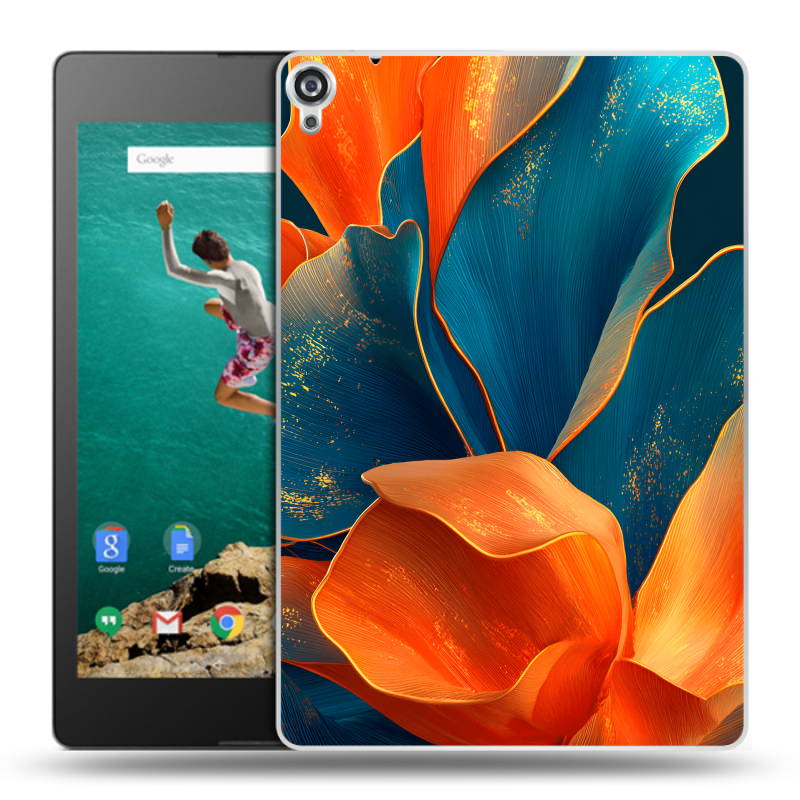 Пластиковый чехол на Google Nexus 9 с принтом Цветы Пластиковый чехол на Google Nexus 9 с принтом Цветы