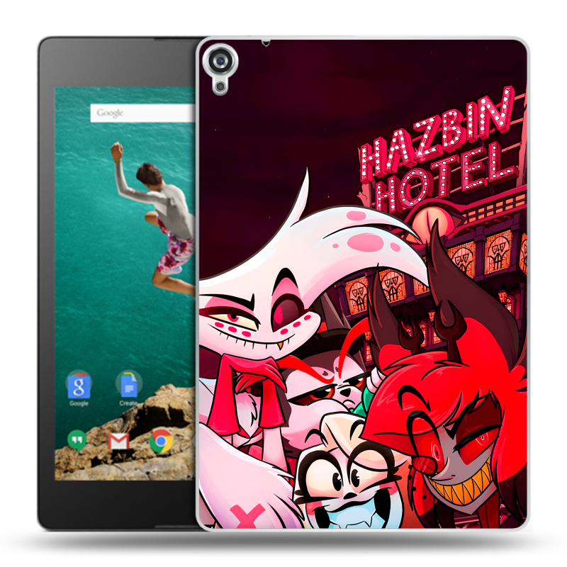 Пластиковый чехол на Google Nexus 9 с принтом Hazbin Hotel Отель Хазбин Пластиковый чехол на Google Nexus 9 с принтом Hazbin Hotel Отель Хазбин