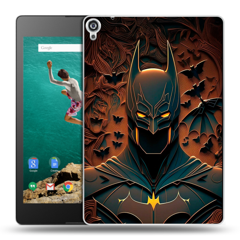 Пластиковый чехол на планшета Google Nexus 9 с принтом Batman Бэтмен Пластиковый чехол на планшета Google Nexus 9 с принтом Batman Бэтмен