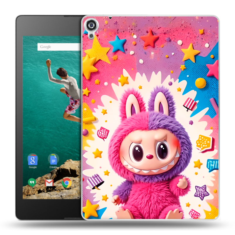 Пластиковый чехол на Google Nexus 9 с принтом Labubu Лабубу Пластиковый чехол на Google Nexus 9 с принтом Labubu Лабубу
